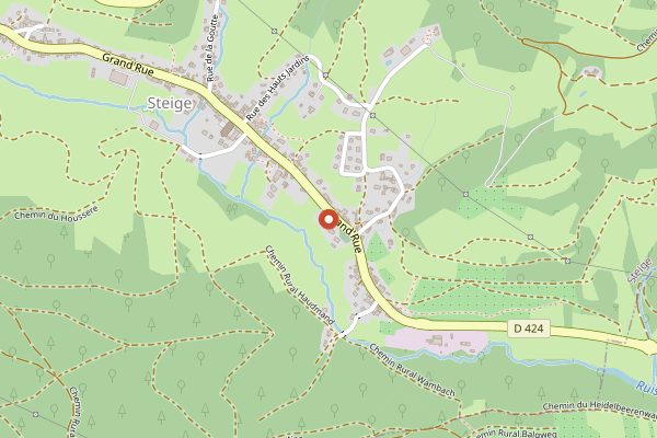 Map showing Distillerie Jos Nusbaumer in Alsace