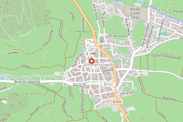 Map showing Domaine Geschickt in Alsace