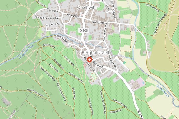 Map showing Domaine Loberger in Alsace