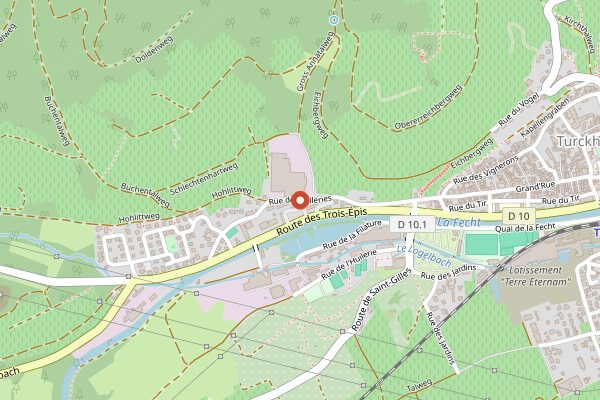Map showing Cave de Turckheim in Alsace