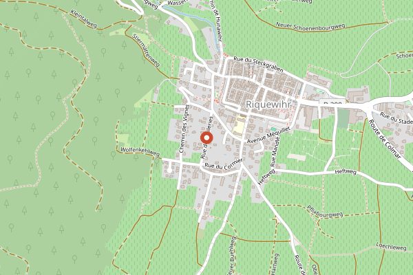 Map showing Domaine Agape in Alsace