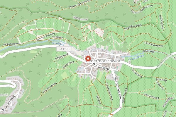 Map showing Domaine Albert Boxler in Alsace