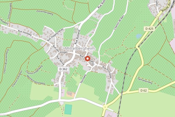 Map showing Domaine Albert Seltz in Alsace
