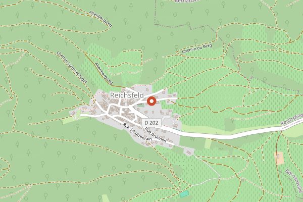 Map showing Domaine Bohn in Alsace