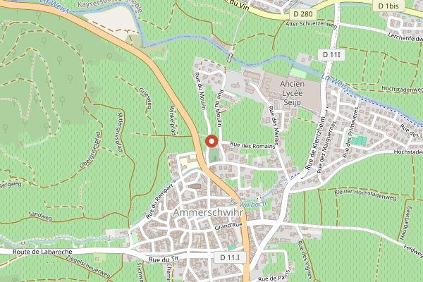 Map showing Domaine Christian Binner in Alsace