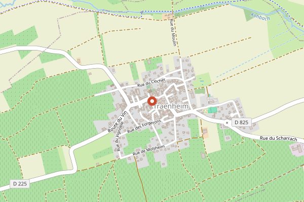 Map showing Domaine Frederic Mochel in Alsace