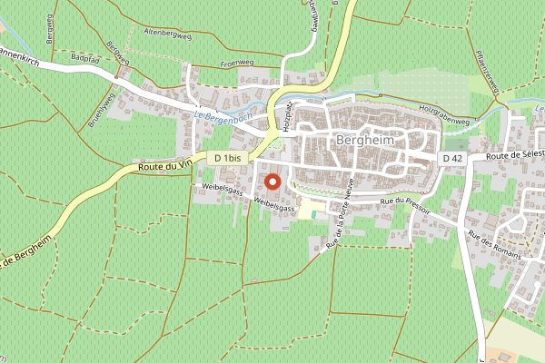 Map showing Maison Gustave Lorentz in Alsace