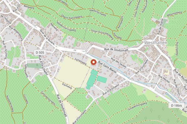 Map showing Domaine Leon Boesch in Alsace