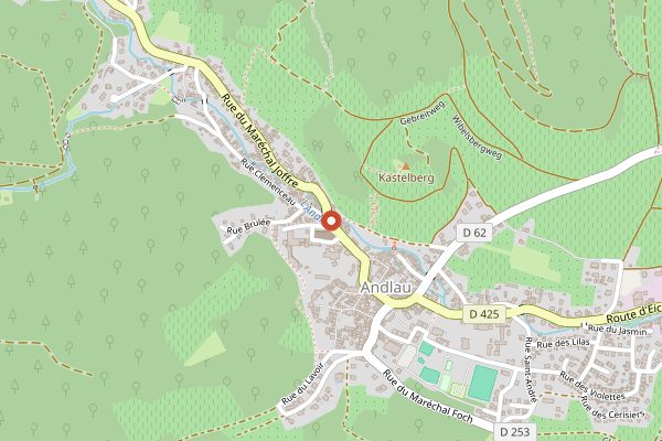 Map showing Domaine Marc Kreydenweiss in Alsace