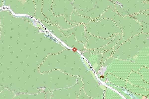 Map showing Domaine Sylvie Spielmann in Alsace