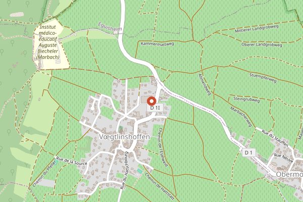 Map showing Maison Cattin in Alsace