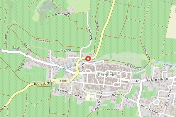 Map showing Domaine Marcel Deiss in Alsace