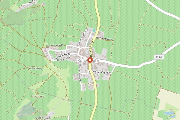 Map showing Domaine Rolly Gassmann in Alsace