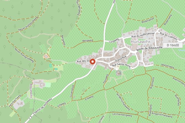Map showing Domaine Sipp Mack in Alsace