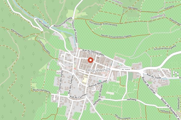 Map showing Maison Zimmer in Alsace