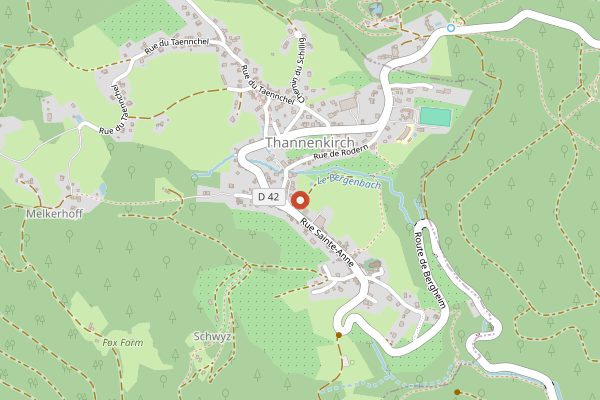 Map showing Le Clos des Sources Hotel and Spa in Alsace