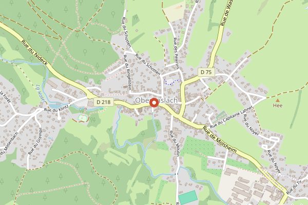 Map showing Hostellerie Saint-Florent in Alsace