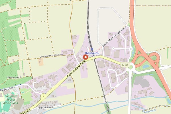 Map showing Le Rosenmeer in Alsace