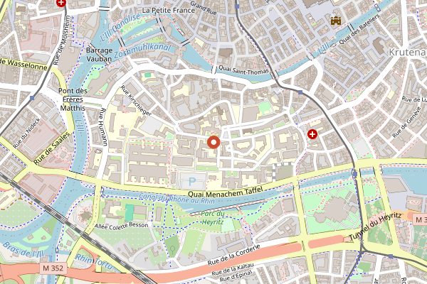 Map showing Cave Historique des Hospices Civils de Strasbourg in Alsace