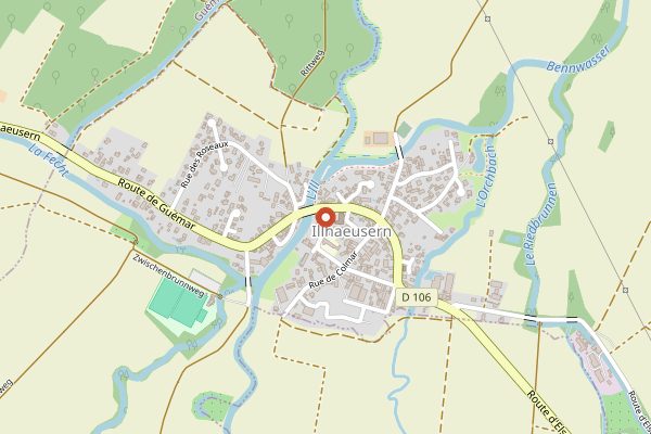 Map showing L'Auberge de l'Ill in Alsace
