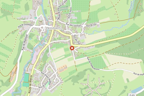 Map showing Auberge du Cheval Blanc in Alsace