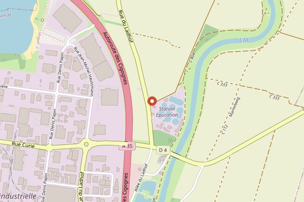 Map showing JY'S in Alsace