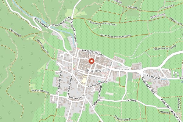 Map showing Boutique Vini in Alsace