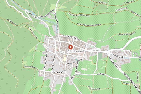 Map showing Famille Hugel Tasting Class in Alsace