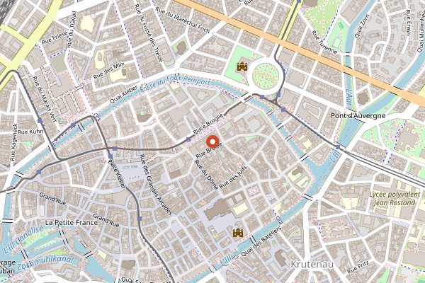 Map showing Cellar Tours Alsace in Alsace