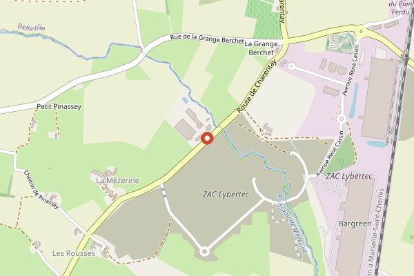 Map showing Distillerie du Beaujolais in Beaujolais