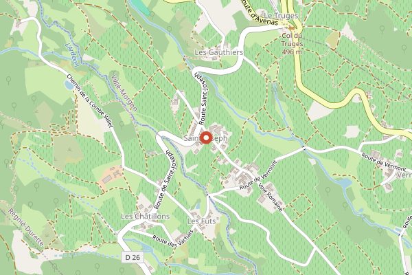 Map showing Domaine Damien Coquelet in Beaujolais