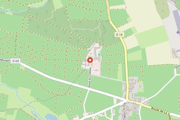 Map showing Vinotrip Romantic Escape in Beaujolais in Beaujolais