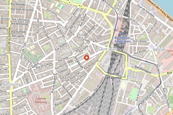 Map showing La Ronde des Fromages in Bordeaux