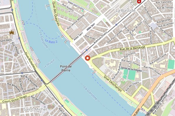 Map showing Madame Fromage in Bordeaux