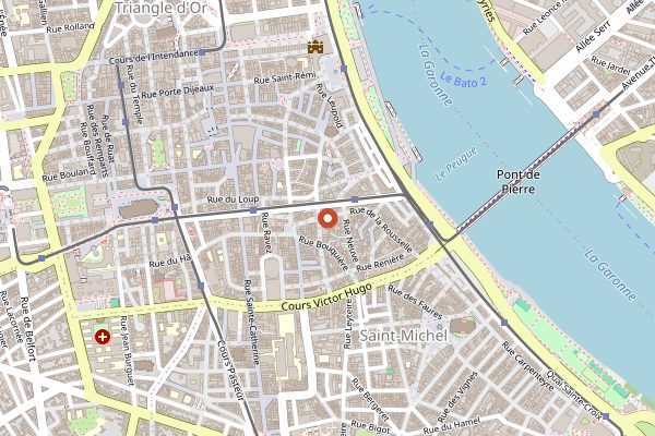 Map showing Wine Not Bar (Bordeaux Natural Wine Showcase) in Bordeaux