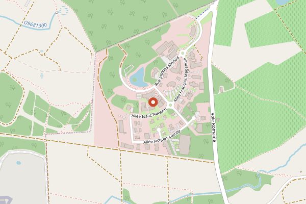 Map showing Les Sources de Caudalie in Bordeaux