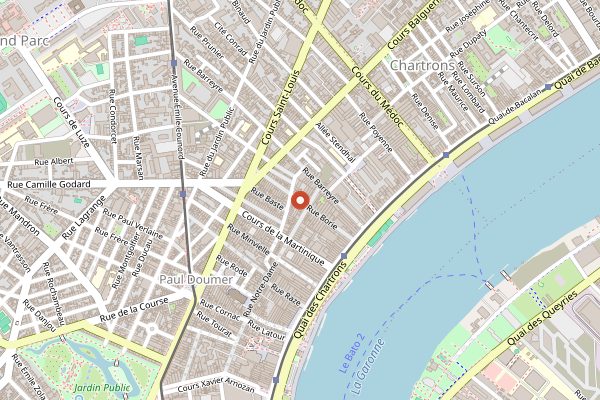 Map showing Musee du Vin et du Negoce de Bordeaux in Bordeaux