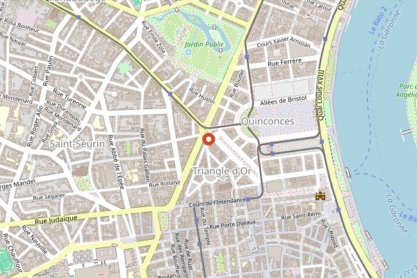 Map showing Badie Vins in Bordeaux