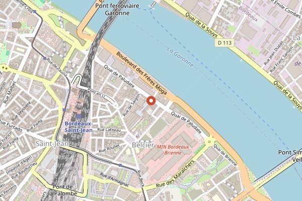 Map showing Millesima Bordeaux in Bordeaux