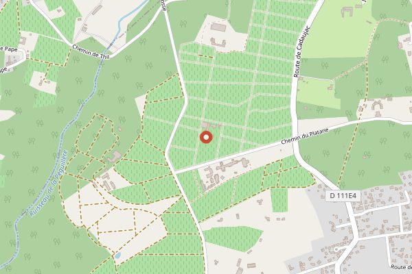 Map showing Caudalie Vinotherapie Wine Workshops in Bordeaux