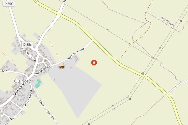 Map showing Abbaye Notre-Dame de Cîteaux in Burgundy