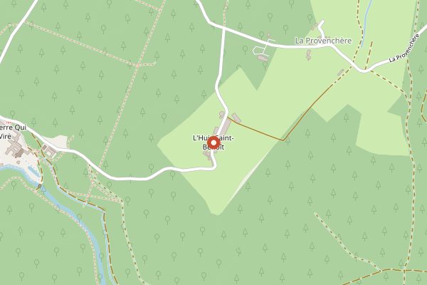 Map showing Ferme de l'Abbaye de la Pierre-qui-Vire in Burgundy