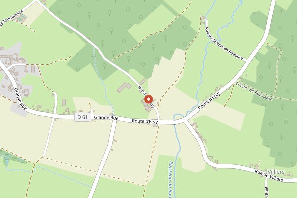 Map showing Ferme Lorne in Burgundy