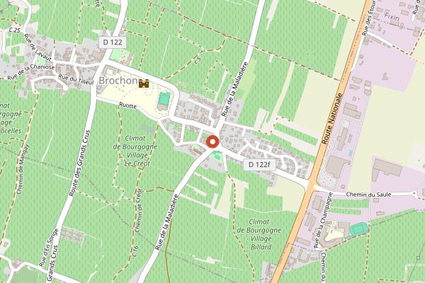 Map showing Le Bistrot du Coin in Burgundy