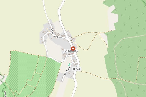 Map showing Distillerie des Dames Blanches in Champagne