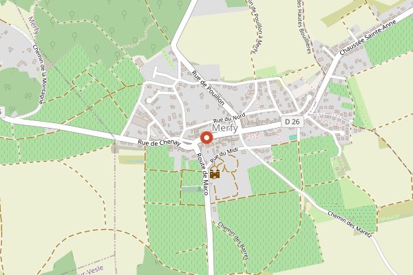 Map showing Champagne Chartogne-Taillet in Champagne