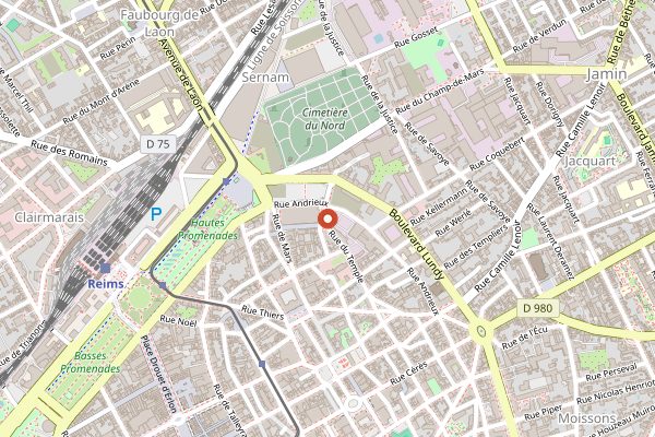 Map showing Tresors de Champagne, La Boutique in Champagne