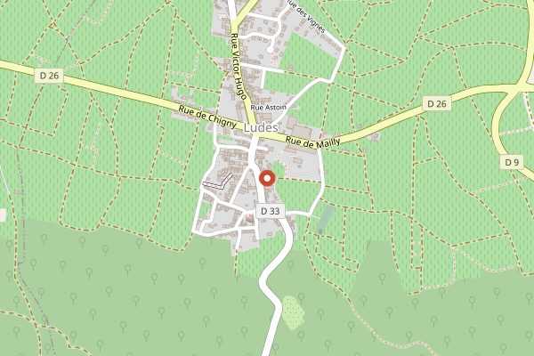 Map showing Champagne Bereche et Fils in Champagne
