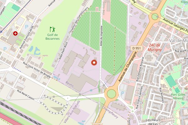 Map showing Charles Heidsieck in Champagne