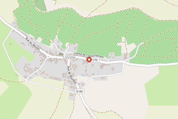 Map showing Champagne Drappier in Champagne